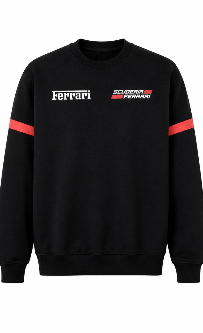 Ferrari Inspired Premium Sweatshirt model wearing