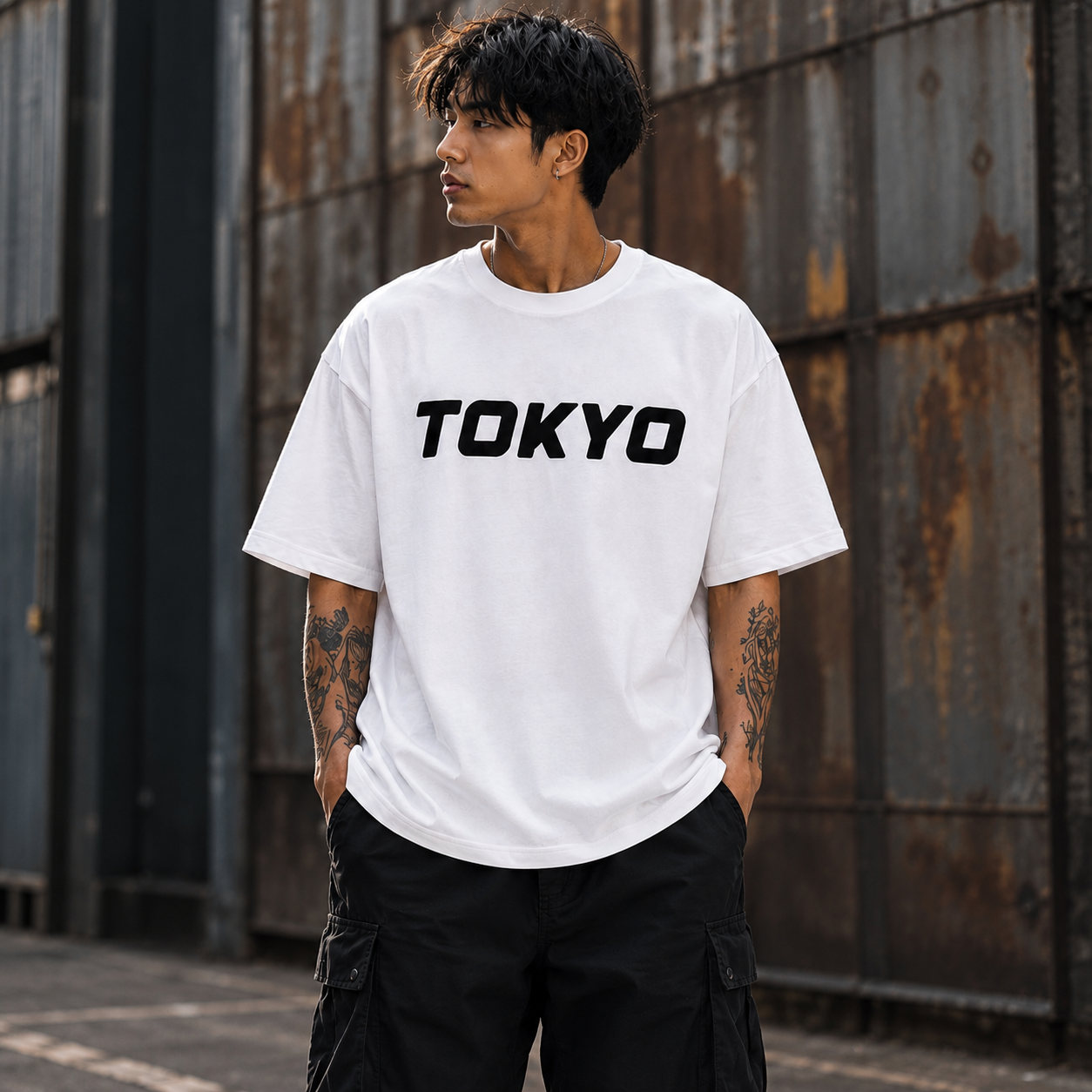 Urban Underground Graphic Tee model wearing
